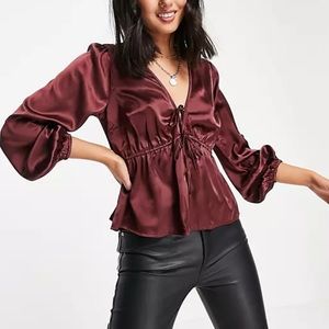 Abercrombie Satin Blouse